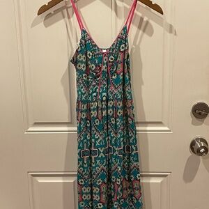 Colorful Geometric Print Dress